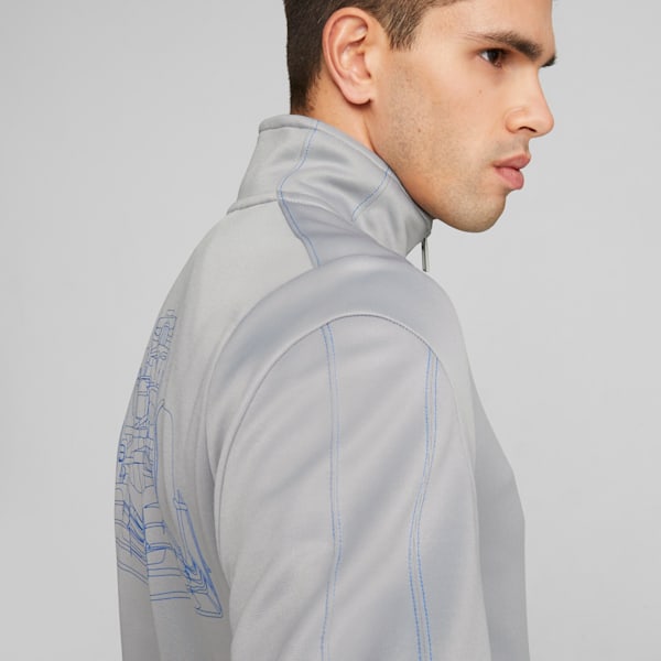 Mercedes AMG-Petronas F1® Men's MT7 Motorsport Track Jacket, Mercedes Team Silver, extralarge