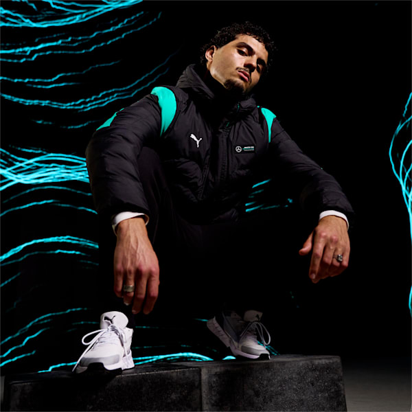 Mercedes-AMG PETRONAS MT7 Ecolite Men's Padded Jacket, PUMA Black, extralarge-IND