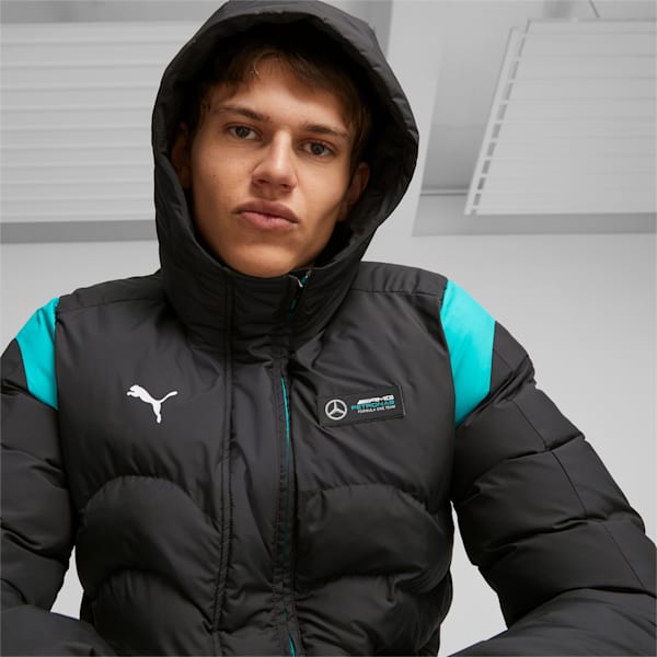 Mercedes-AMG PETRONAS MT7 Ecolite Men's Padded Jacket, PUMA Black, extralarge-IND