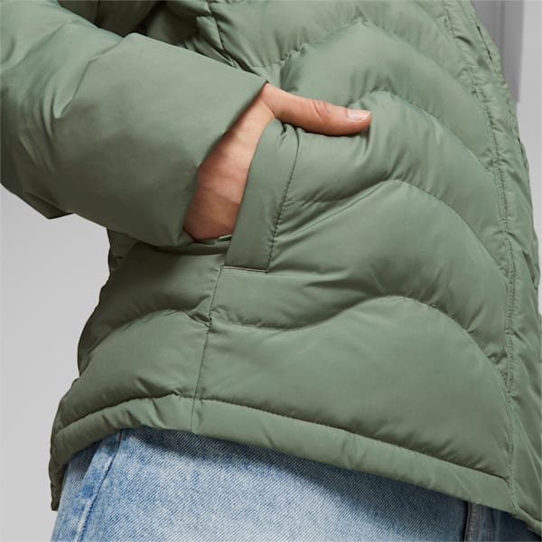 Mercedes-AMG PETRONAS MT7 Ecolite Men's Padded Jacket, Eucalyptus, extralarge-IND