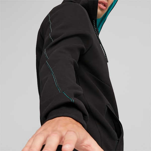 Mercedes-AMG PETRONAS Men's Motorsport Hooded Sweatshirt, PUMA Black, extralarge-IND