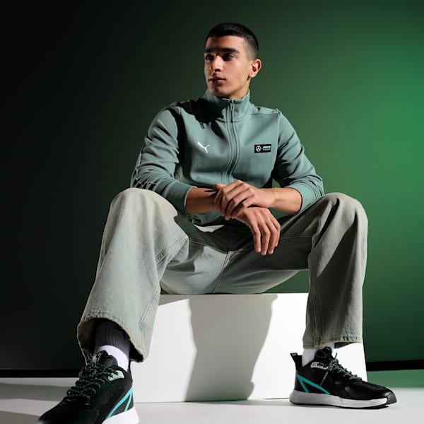 Mercedes-AMG PETRONAS Men's Motorsport Track Jacket, Eucalyptus, extralarge-IND