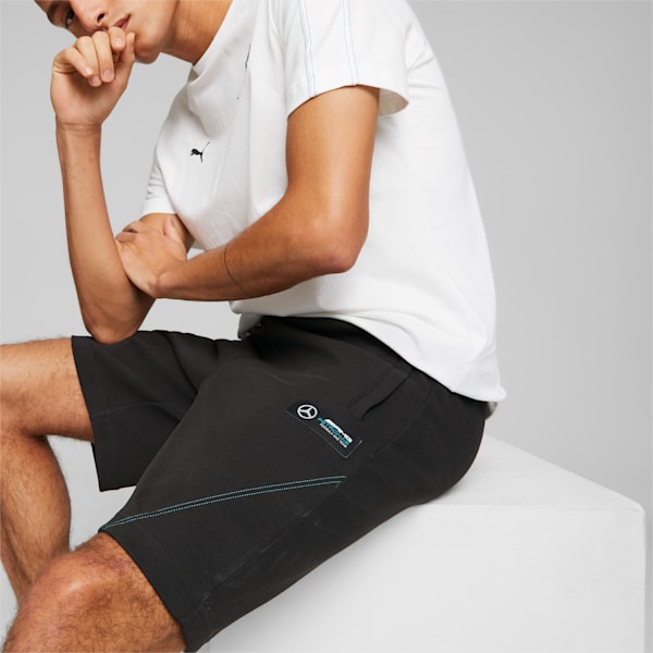 Mercedes-AMG PETRONAS Men's Motorsport Sweat Shorts, PUMA Black, extralarge