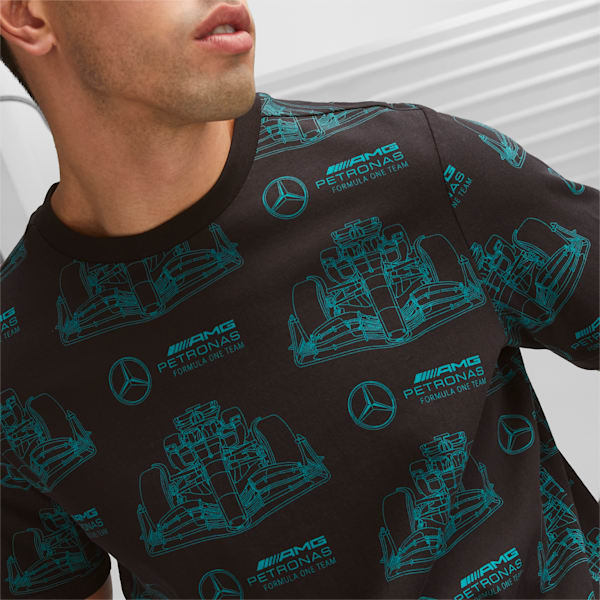 Mercedes-AMG PETRONAS Men's Motorsport T-shirt, PUMA Black, extralarge-IND