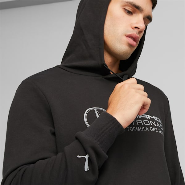 Sudadera con gorra de automovilismo Mercedes-AMG PETRONAS Hombre, PUMA Black, extralarge