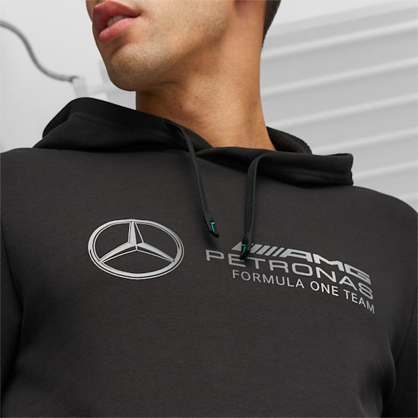 Sudadera con gorra de automovilismo Mercedes-AMG PETRONAS Hombre, PUMA Black, extralarge