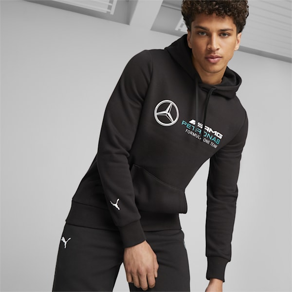 Chandail à capuchon sport motorisés Mercedes-AMG PETRONAS, hommes, PUMA Black, extralarge
