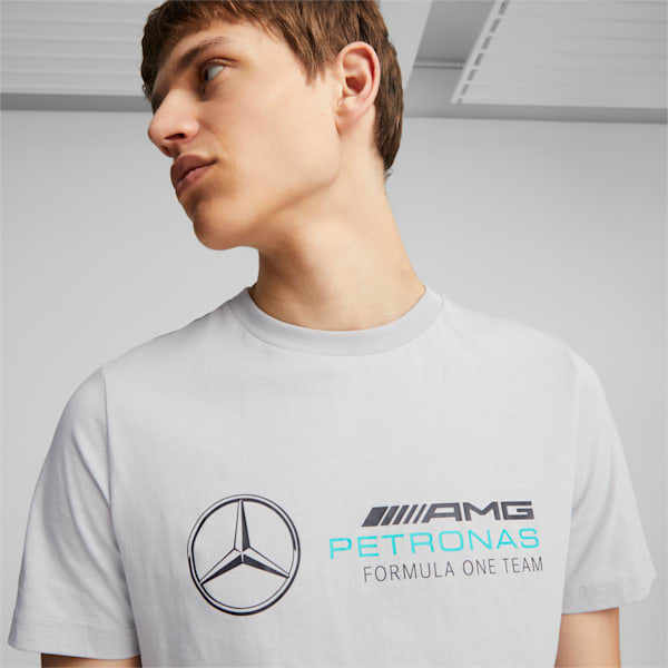 Mercedes-AMG PETRONAS Men's Motorsport Tee, Mercedes Team Silver, extralarge-IND