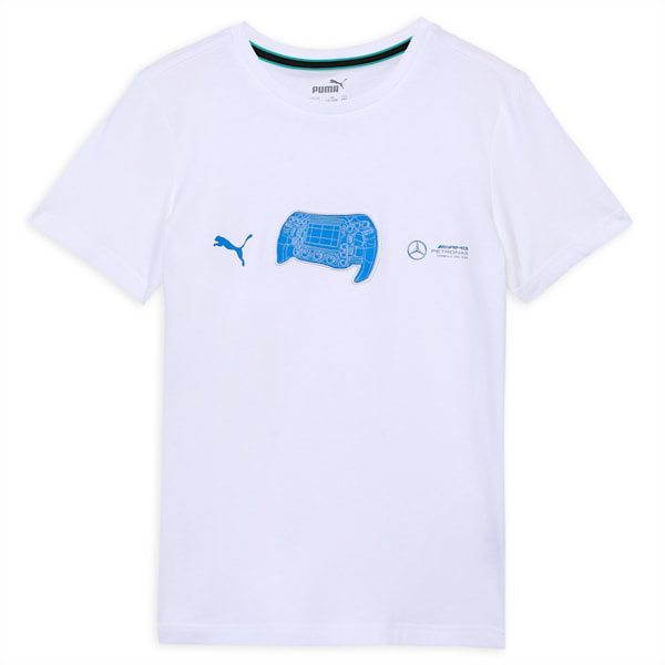Mercedes-AMG Petronas Motorsport Youth Graphic Tee, PUMA White, extralarge-IND