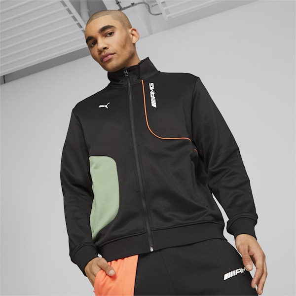 Mercedes-AMG Men's Motorsport Track Jacket, PUMA Black, extralarge-IND
