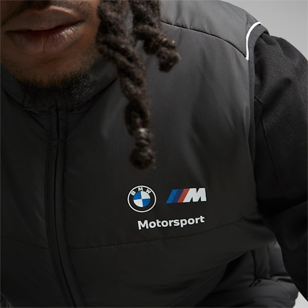 BMW M Motorsport Men's MT7 Padded Vest, PUMA Black, extralarge-AUS