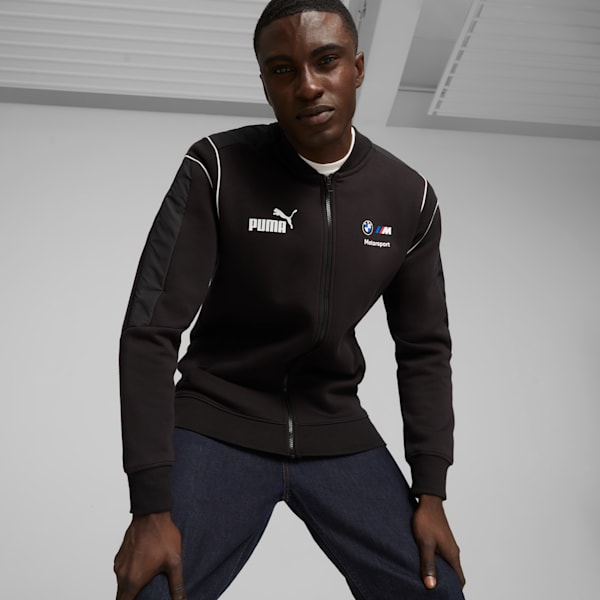 BMW M Motorsport Men's MT7 Sweat Jacket, PUMA Black, extralarge-IND