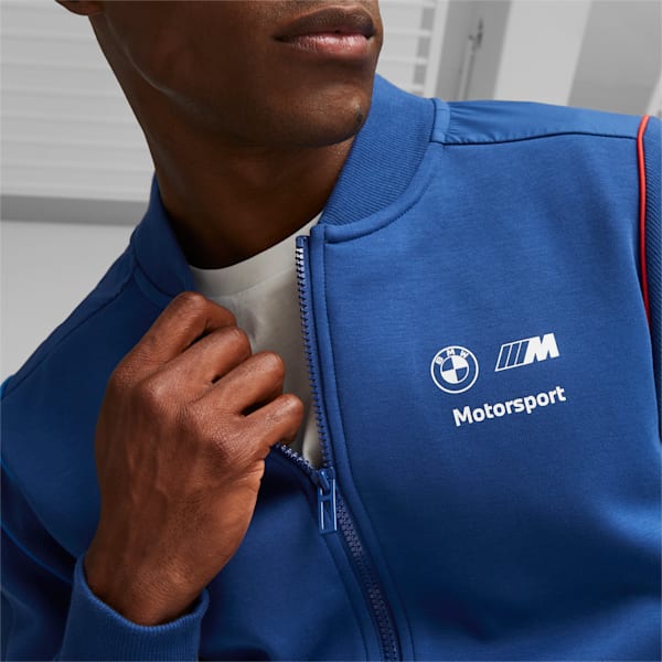 BMW M Motorsport Men's MT7 Sweat Jacket, Pro Blue-M Color, extralarge