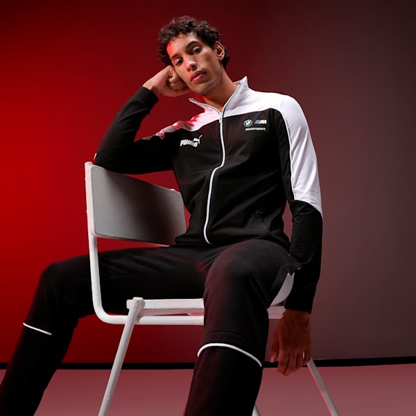 BMW M Motorsport Men's MT7 Slim Track Jacket, PUMA Black, extralarge-IND