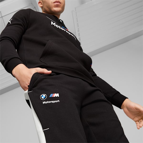 BMW M Motorsport Men's Slim Fit Sweat Pants, PUMA Black, extralarge-IND