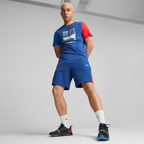BMW M Motorsport Men's Sweat Shorts, Pro Blue-M Color, extralarge-IND