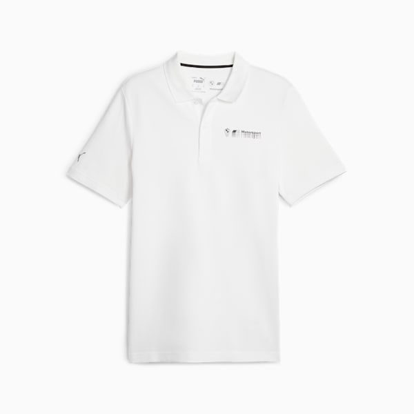 Playera tipo polo BMW M Motorsport para hombre, PUMA White, extralarge