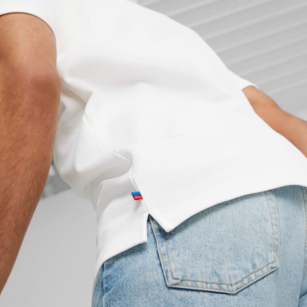 Playera tipo polo BMW M Motorsport para hombre, PUMA White, extralarge