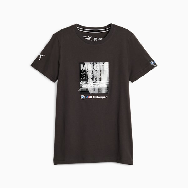 BMW M Motorsport Youth Car Graphic Tee, PUMA Black, extralarge-IND