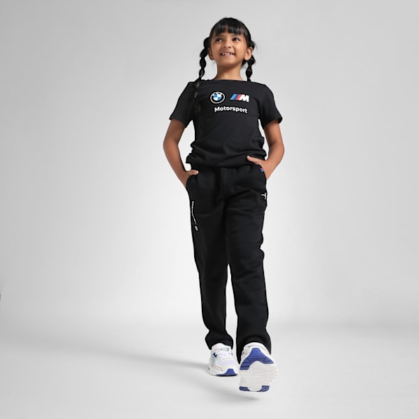 BMW M Motorsport Youth Logo Tee, PUMA Black, extralarge-IND