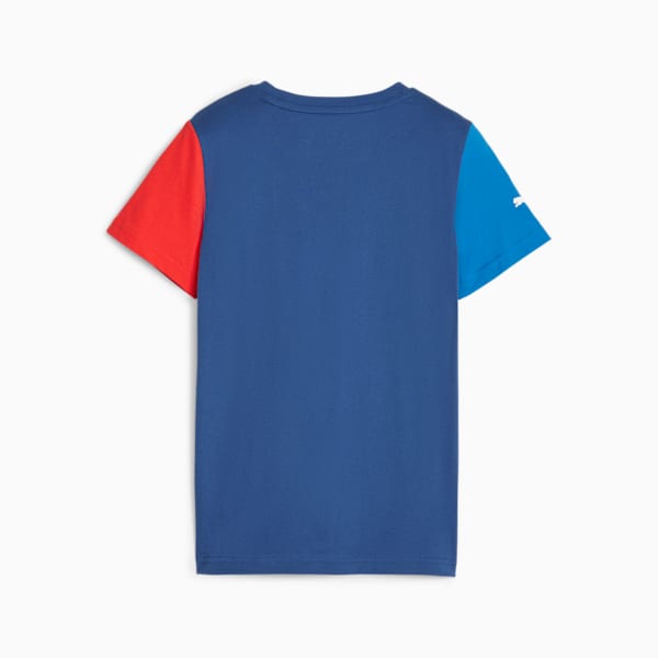 BMW M Motorsport Essentials Big Kids' Logo Tee, Pro Blue-M Color, extralarge