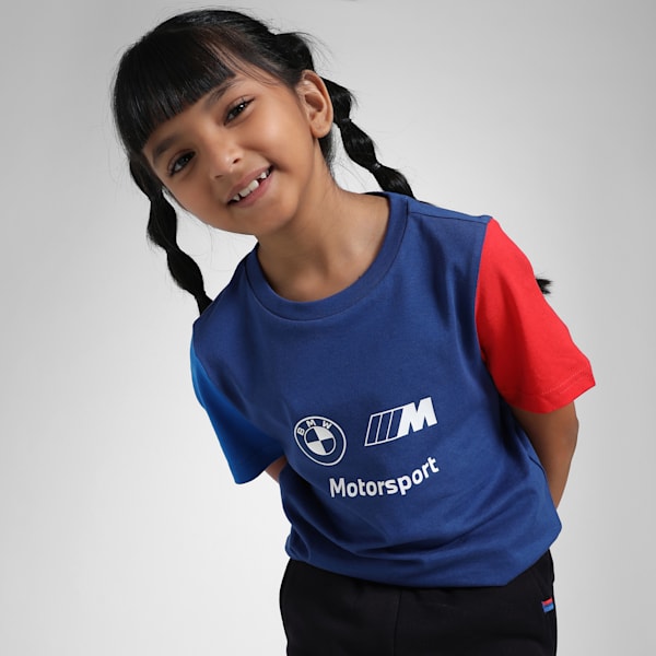 BMW M Motorsport Youth Logo Tee, Pro Blue-M Color, extralarge-IND