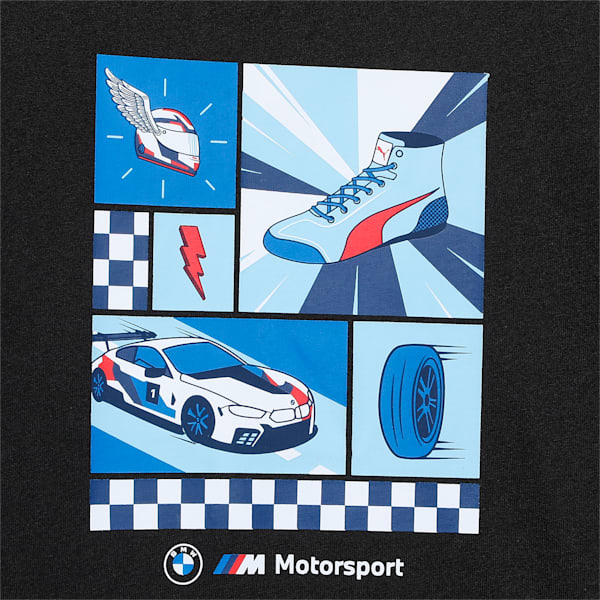 BMW M Motorsport Kid's Motorsport Tee, PUMA Black, extralarge-IND