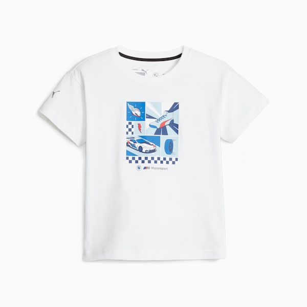 BMW M Motorsport Kid's Motorsport Tee, PUMA White, extralarge-IND