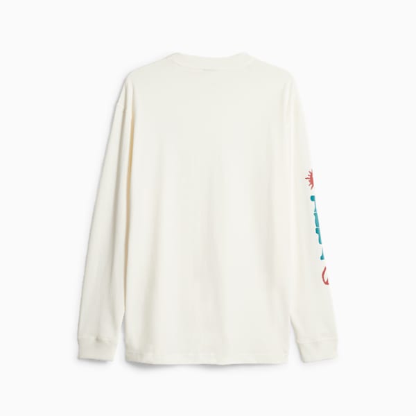 DOWNTOWN Men's Long Sleeve Tee, Warm White, extralarge
