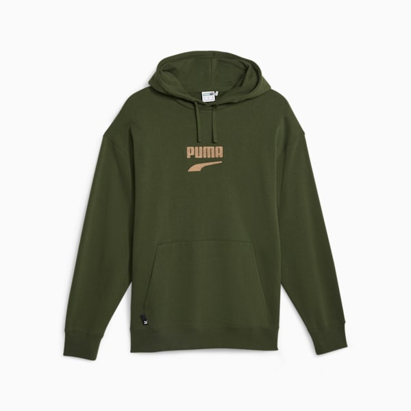 DOWNTOWN Men's Logo Hoodie, Myrtle, extralarge