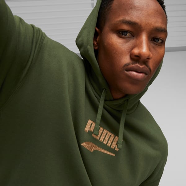 DOWNTOWN Men's Logo Hoodie, Myrtle, extralarge