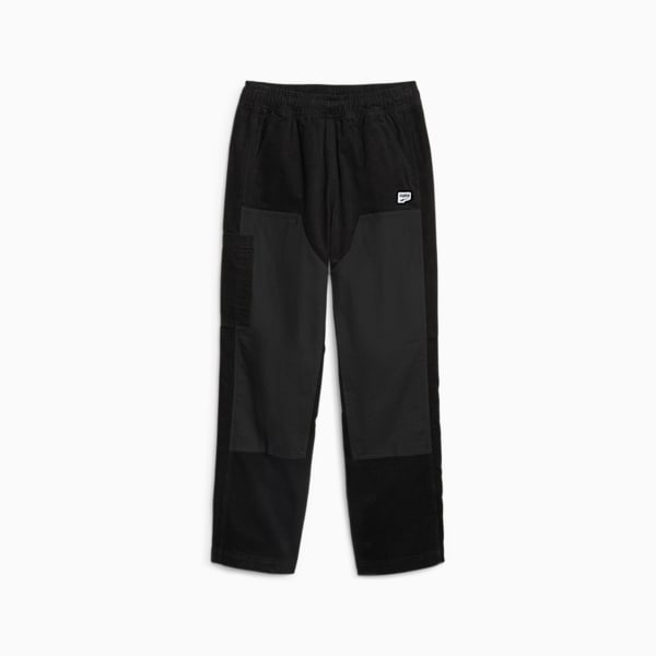 Pants de pana relajados Downtown para hombre, PUMA Black, extralarge