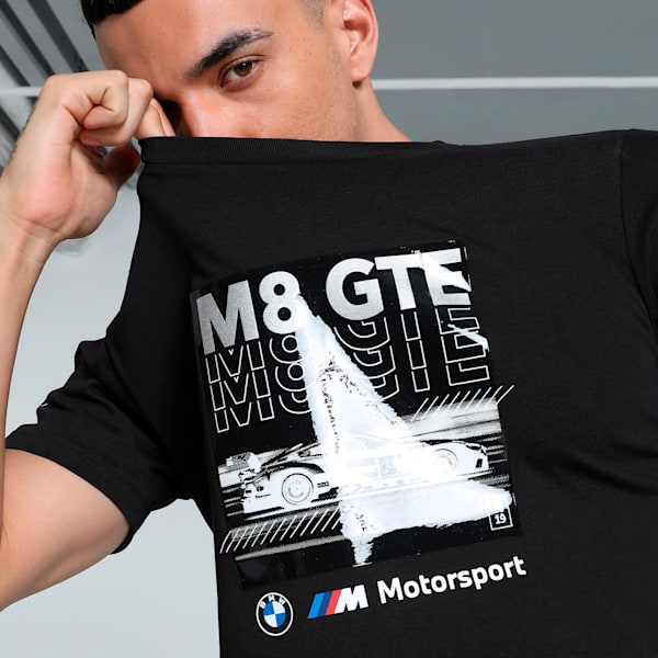 BMW M Motorsport Men's Car Graphic T-shirt, PUMA Black, extralarge-IND