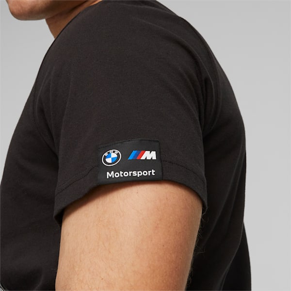 BMW M Motorsport Logo Men's T-Shirt, PUMA Black