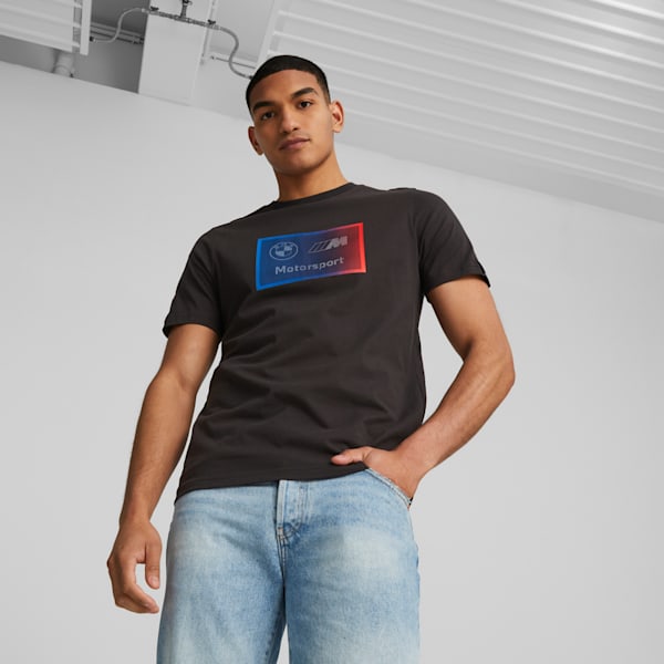 Playera con logotipo BMW M Motorsport para hombre, PUMA Black, extralarge