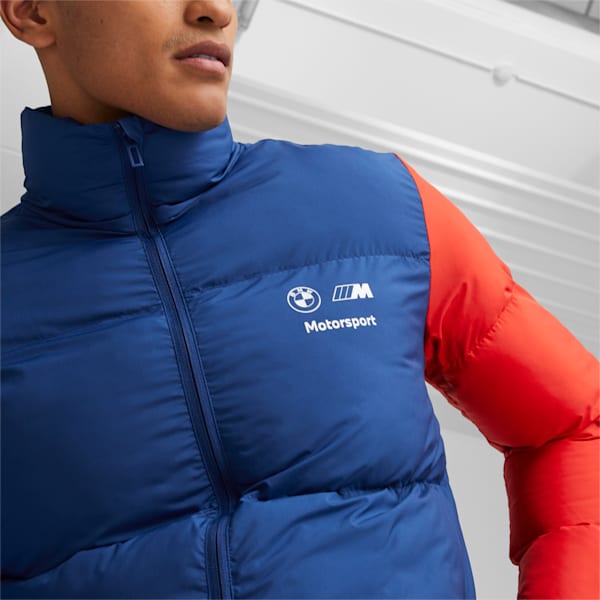 BMW M Motorsport Men's Padded Jacket, Pro Blue-M color, extralarge-IND