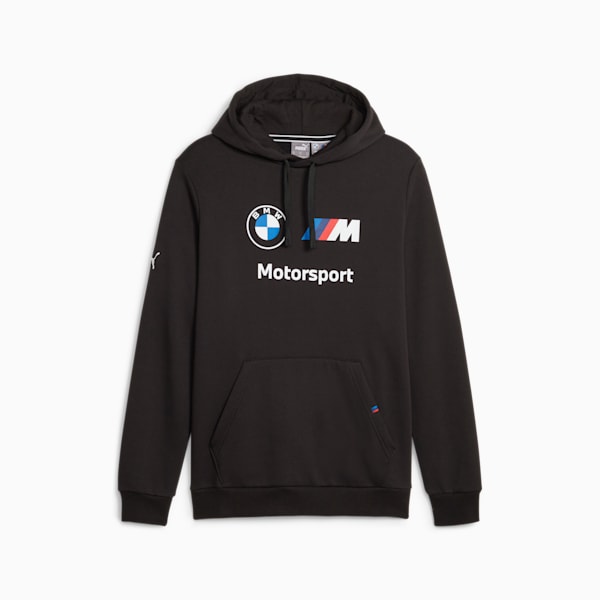 BMW M Motorsport Men's Fleece Hoodie, PUMA Black, extralarge-IND