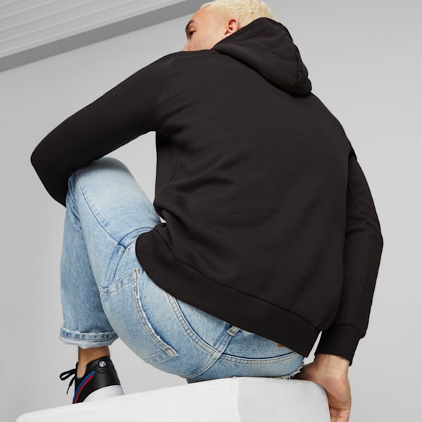 Sudadera con capucha polar BMW M Motorsport para hombre, PUMA Black, extralarge