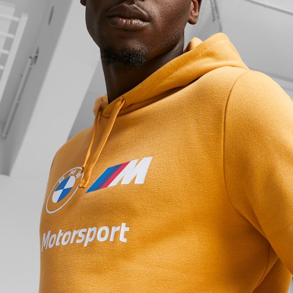 BMW M Motorsport Men's Fleece Hoodie, Amber, extralarge-IND