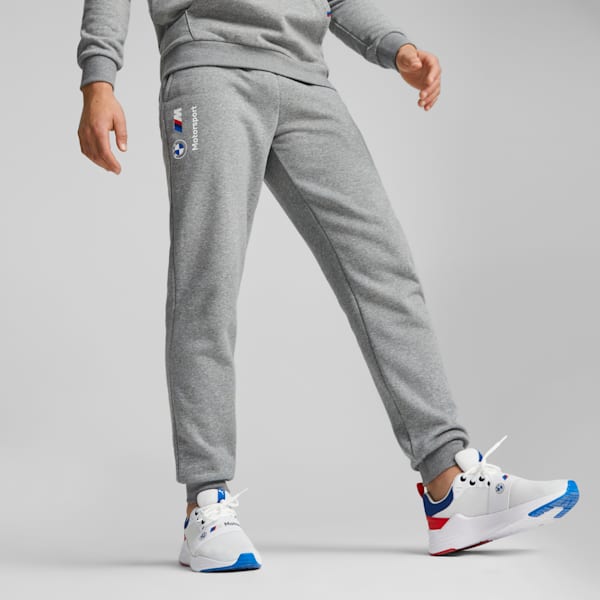 BMW M Motorsport Fleece Men's Pants, Medium Gray Heather, extralarge-IND