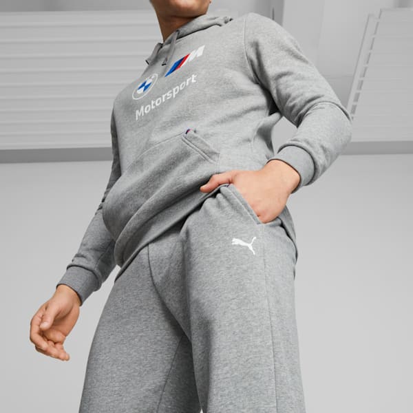 BMW M Motorsport Fleece Men's Pants, Medium Gray Heather, extralarge-IND