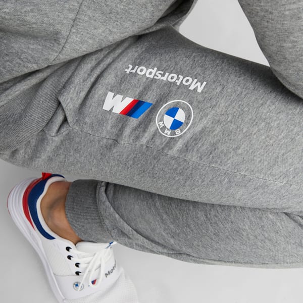 BMW M Motorsport Fleece Men's Pants, Medium Gray Heather, extralarge-IND