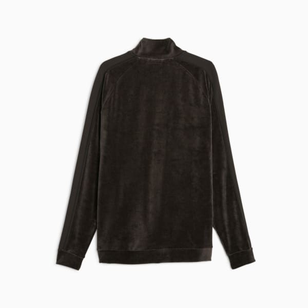 T7 Men's Velour Track Jacket, PUMA Black, extralarge