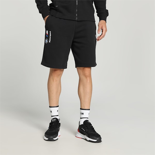 BMW M Motorsport Fleece Men's Shorts, PUMA Black, extralarge-IND