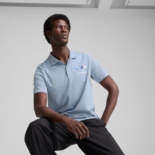 BMW M Motorsport Men's Polo, Blue Wash, extralarge-IND