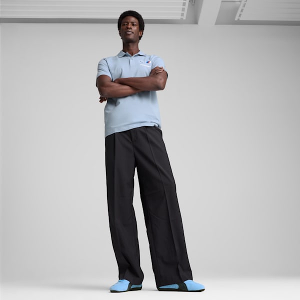 BMW M Motorsport Men's Polo, Blue Wash, extralarge-IND
