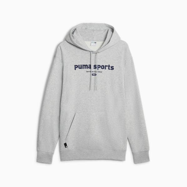 メンズ PUMA TEAM フーディー, Light Gray Heather, extralarge-JPN