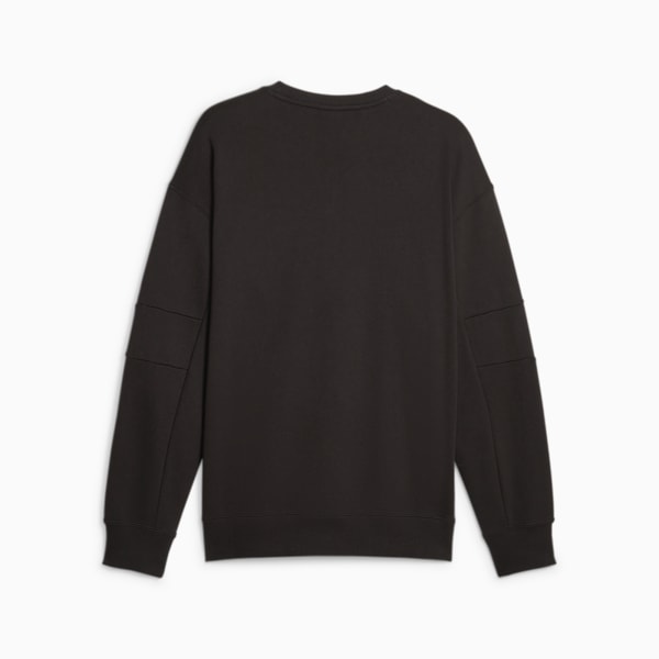 TEAM Men's Relaxed Fit Sweatshirt, PUMA Black, extralarge-IND