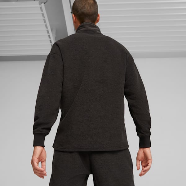 CLASSICS Men's Fleece Quarter-Zip, PUMA Black, extralarge