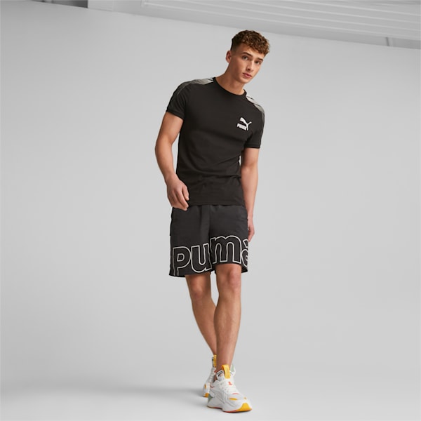 PUMA TEAM Men's Relaxed Fit Shorts, PUMA Black, extralarge-IND